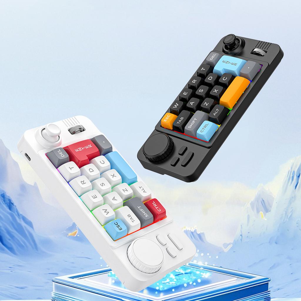 19 Key Hot Swap Wired Mechanical Keyboard Programmable Gaming Keyboard with Volume Scroll Numeric Keyboard for Win8/10/Mac PC