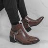 Men's Retro Leather Chelsea Boots - New Style Martin Zipper Short Boots