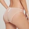 Sexy French Style Lace Bow Mesh Plus Size Low Waist Butt Lifting Womens Briefs
