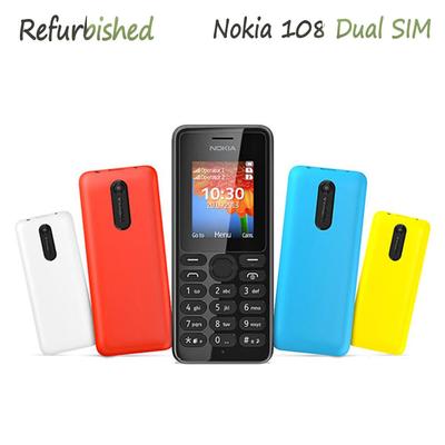 Yenilenmiş Nokia Orijinal Nokia 108 Çift SIM GSM 900 / 1800 Cep Telefonu 2 SIM ile