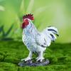 Pastoral Resin Rooster & Hen Garden Statues