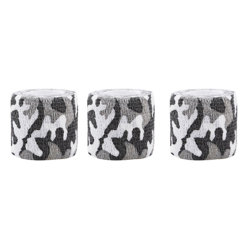 1PC/3PCS Outdoor Camouflage Tape Wrap Self-Adhesive Telescopic Multifunctional Non-Woven Stretch Bandage Tape Accessories For Camping Hunting