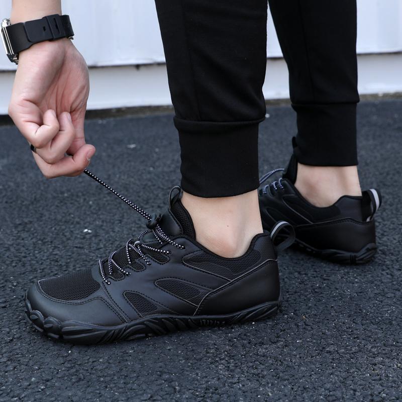 Herren rutschfeste Wanderschuhe Bequeme Low Top Wanderschuhe Outdoor Atmungsaktive Arbeitsschuhe Männer Barfuß Outdoor Sportschuhe Wandern