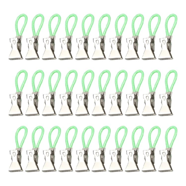 

Corrosion Resistant Towel Clip Organizers Reinforced Steel Towel Fasteners Simple Installs for Small Space Storage зелёный