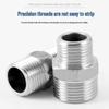 Stainless Steel Extended Reducing Coupling 6-Point to 4-Point Faucet Pipe Fitting