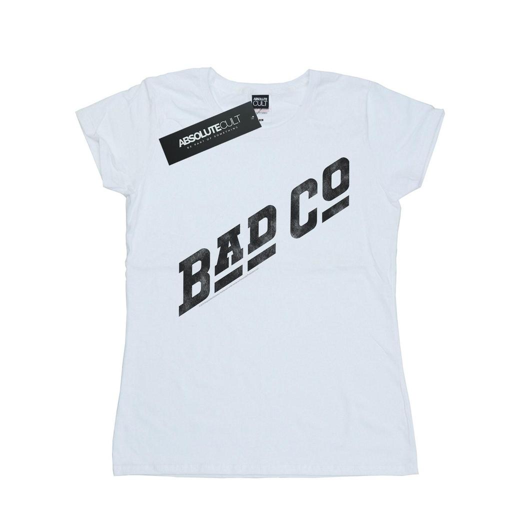 Bad Company Womens/Ladies Distressed Logo Cotton T-Shirt