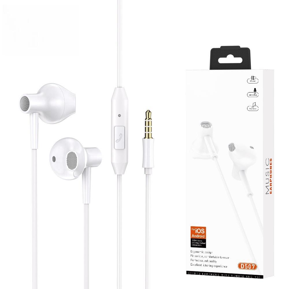 Beliebte HiFi Kabelgebundene Semi-In-Ear 3,5mm Kopfhörer für Mobilgeräte, Tablets und Gaming