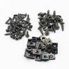 40/100pcs Motorcycle clip screw Base Bayonet Clip Plastic Cover Screw Bolt and U Type Clips with Nut  Bumper Protector