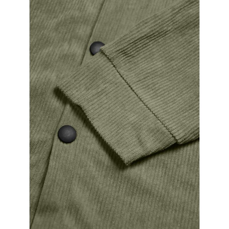 Men S Corduroy Button Up Shirt Slim Fit Casual Workwear Jacket