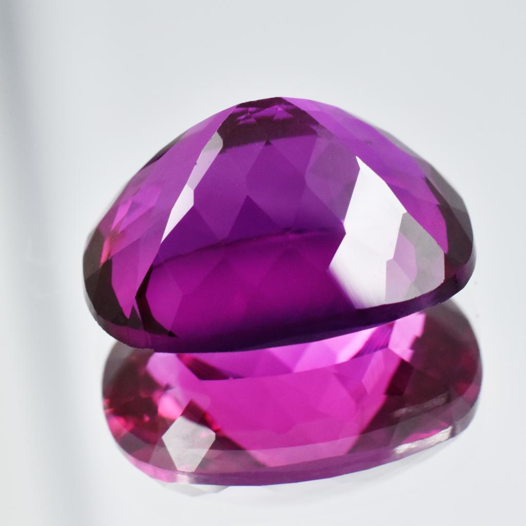Natural Purple Sapphire Loose Gemstone Cushion 16.30 Ct Heated September Birthday Birthstone