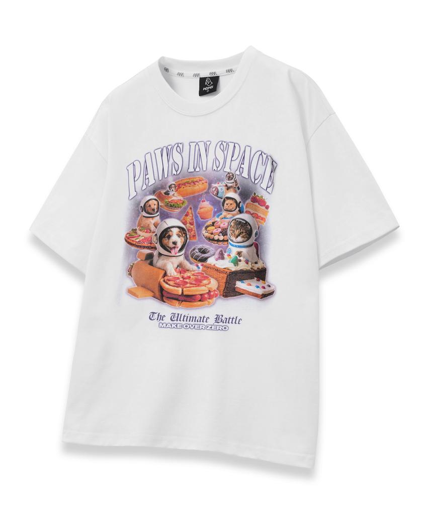 MOZMOZ [Set] Digital Series Oversized Short Sleeve T-Shirt