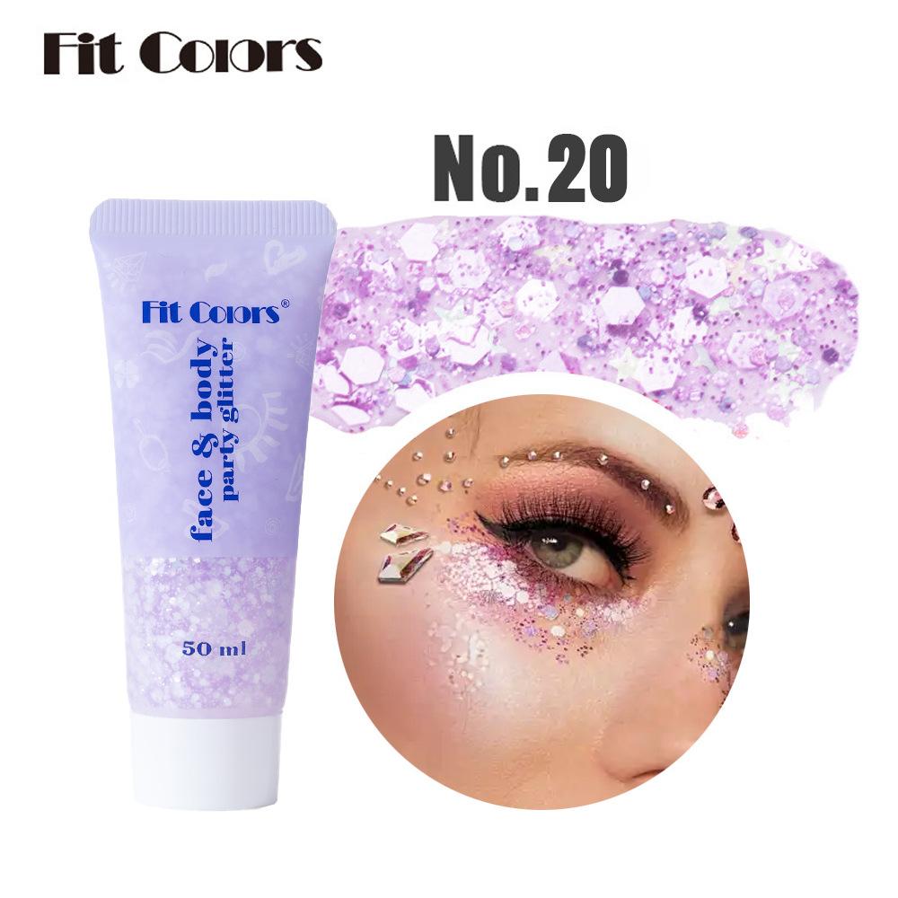 

Fashion Sequins Gel Face Body Lips Sequins Eye Shadow Colorful for Stage Makeup Accessories Sequins Eye Shadow Stage Makeup New