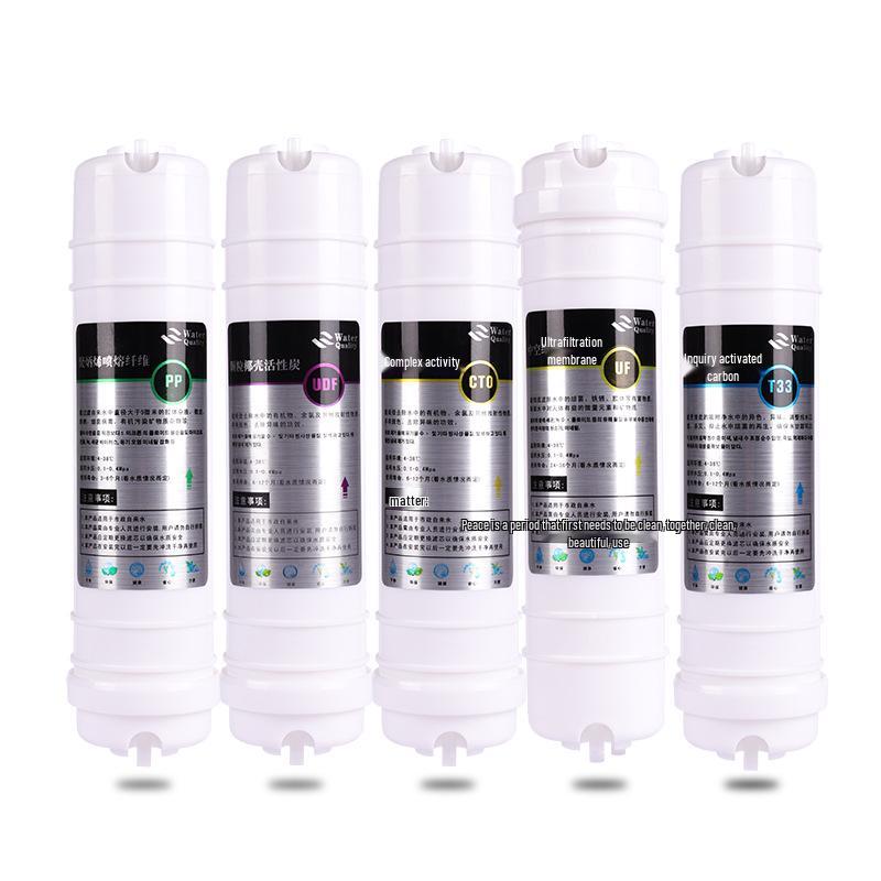Universelle 10-Zoll Fünf-Stufen Wasserfilter-Kartusche mit Schnellanschluss, Ultrafiltration und PP-Baumwolle