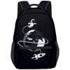 Harajuku Kpop Youthful School Bags Unisex Space Astronaut Travel Bags 3D Print Oxford Waterproof Notebook Shoulder Backpacks