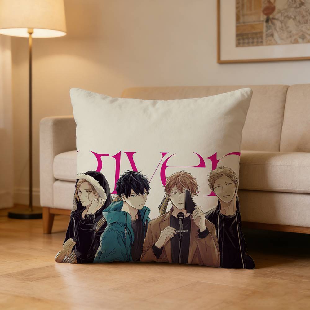 Japanses Cartoon Given Pillow Case For Sofa Living Room Home Office Decor Protective Cover