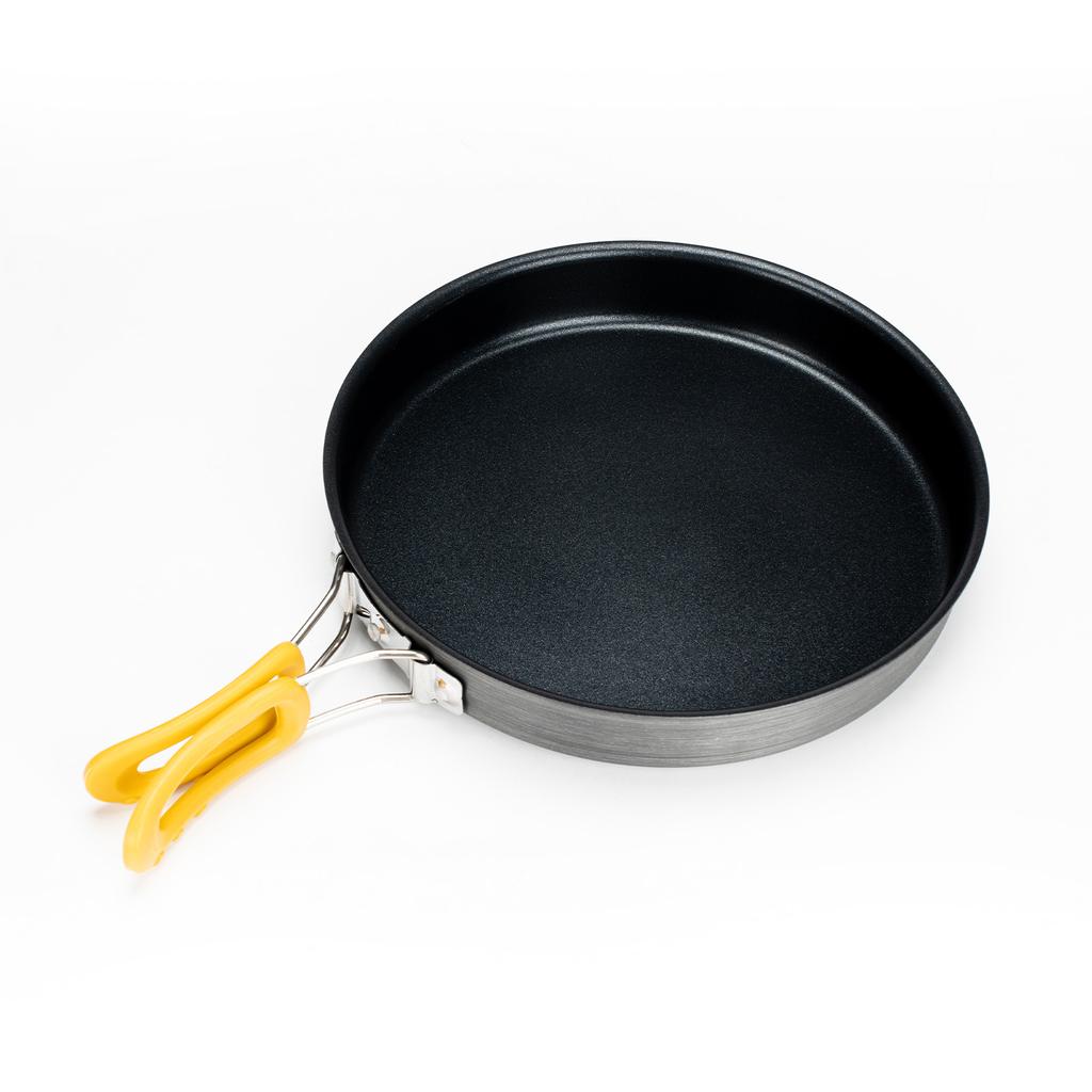 Non-Stick Frying Pan Aluminum Alloy Medium with Folding Handle Idl for Outdoor Camping Picnic Hiking Compact and Sy To Carry Camp Skillet