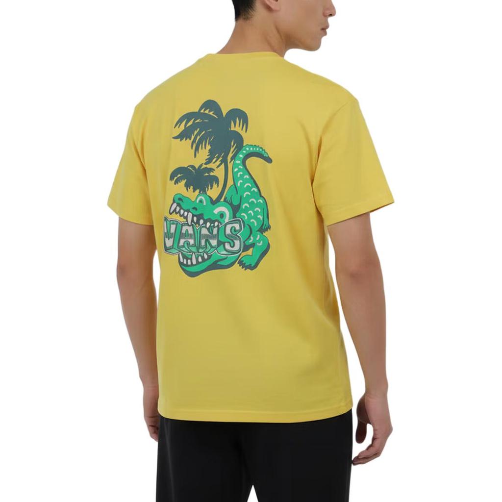 Vans Cartoon Crocodile Print Breathable Pullover Short Sleeve T-Shirt Unisex Tops VN000TMTFSH