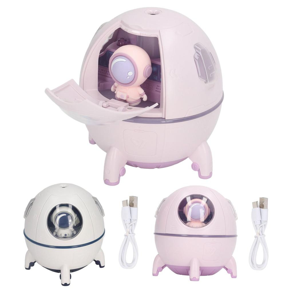 Space Capsule Humidifier USB Large Mist Volume Cute Baby Humidifier with Diffuser Night Light for Ho
