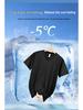 Men's Plus Size V-Neck Ice Silk Short Sleeve T-Shirt - Trendy, Loose Fit for Summer