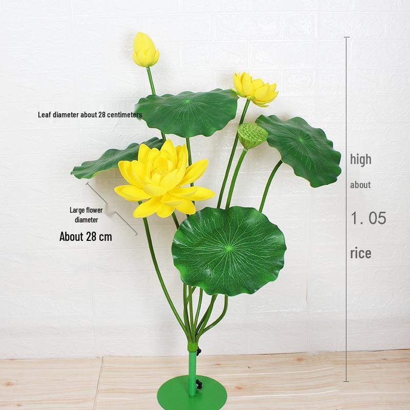 Fiori e Foglie di Loto Artificiali: Decorazione Laghetto di Loto