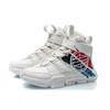 Li Ning Suo Collection, Wending Abrasion Resistant Breathable High top Vintage Basketball Shoes White AGBN053-7