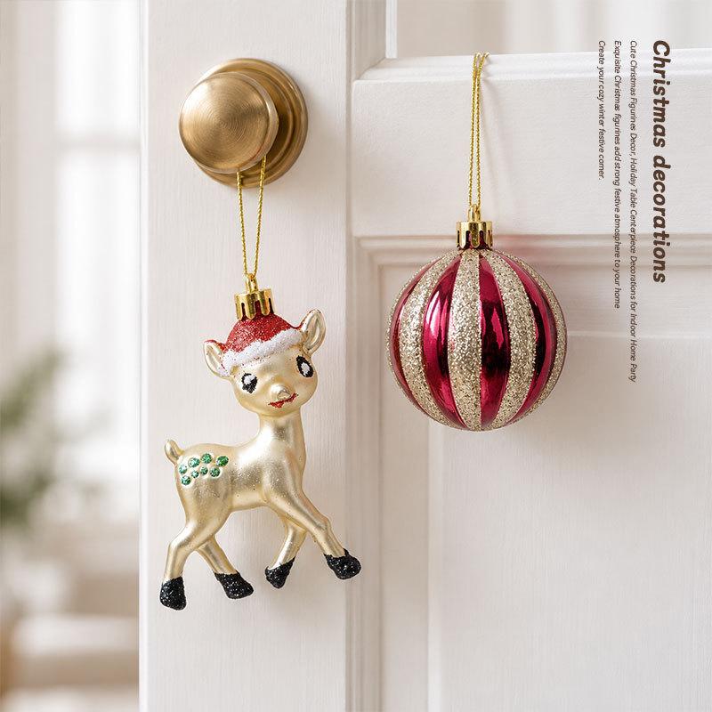 Christmas Balls Ornaments Xmas Tree Decorations Home Indoor Holiday Party Decor Navidad New Year Gift Supplies
