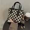 Niche design sense spring and summer bag women's new trendy versatile thousand bird grid shoulder portable messenger bag