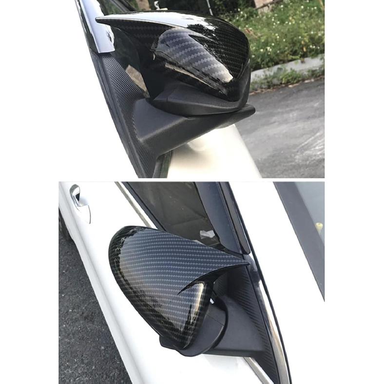 Mirror Cover for KIA K3 Cerato Forte 2019-2022 Rearview Side Mirror Cover Wing Cap Exterior Door Rear View Case Trim Carbon Fiber