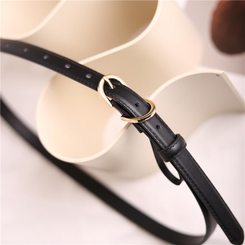 2022 Summer Fashion Narrow Leather Belt - Women's Retro Korean Style