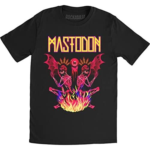 Mastodon T Shirt Double Brimstone Neon Band Logo Unisexs Black S S