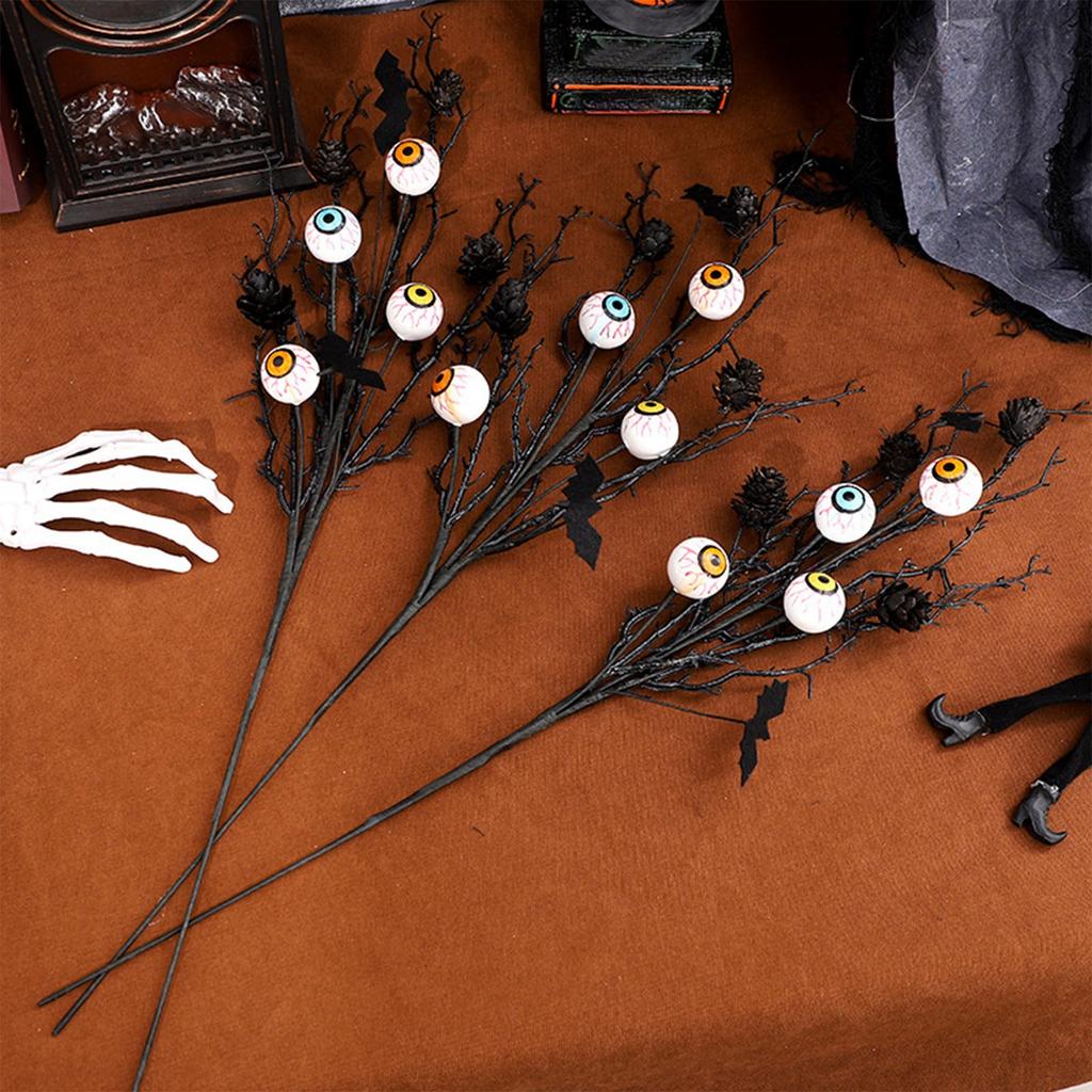 Halloween-dekorationer, Svarta Skräckögon-utklipp, Skrivbordsdekorationer