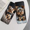 Yorkshire Terrier Dog Phone Case For Samsung Z Flip 7 6 5G Galaxy Z Flip 5 4 3 Black Hard Cell Cover Luxury PC Shell Coque