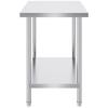 Stainless Steel Work Prep Table Commercial Worktable Food Prep 24x36x34in