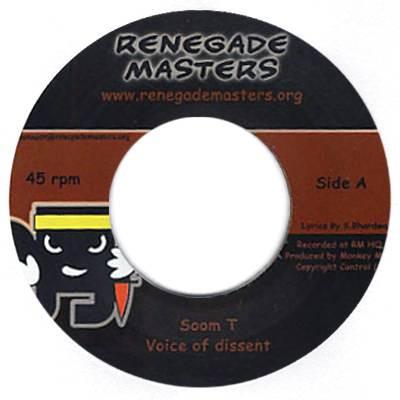 

7inch Record MC SOOMT Voice Of Dissent RM002 Renegade Master 2012 Jamaica Reggae Ska Dub Used