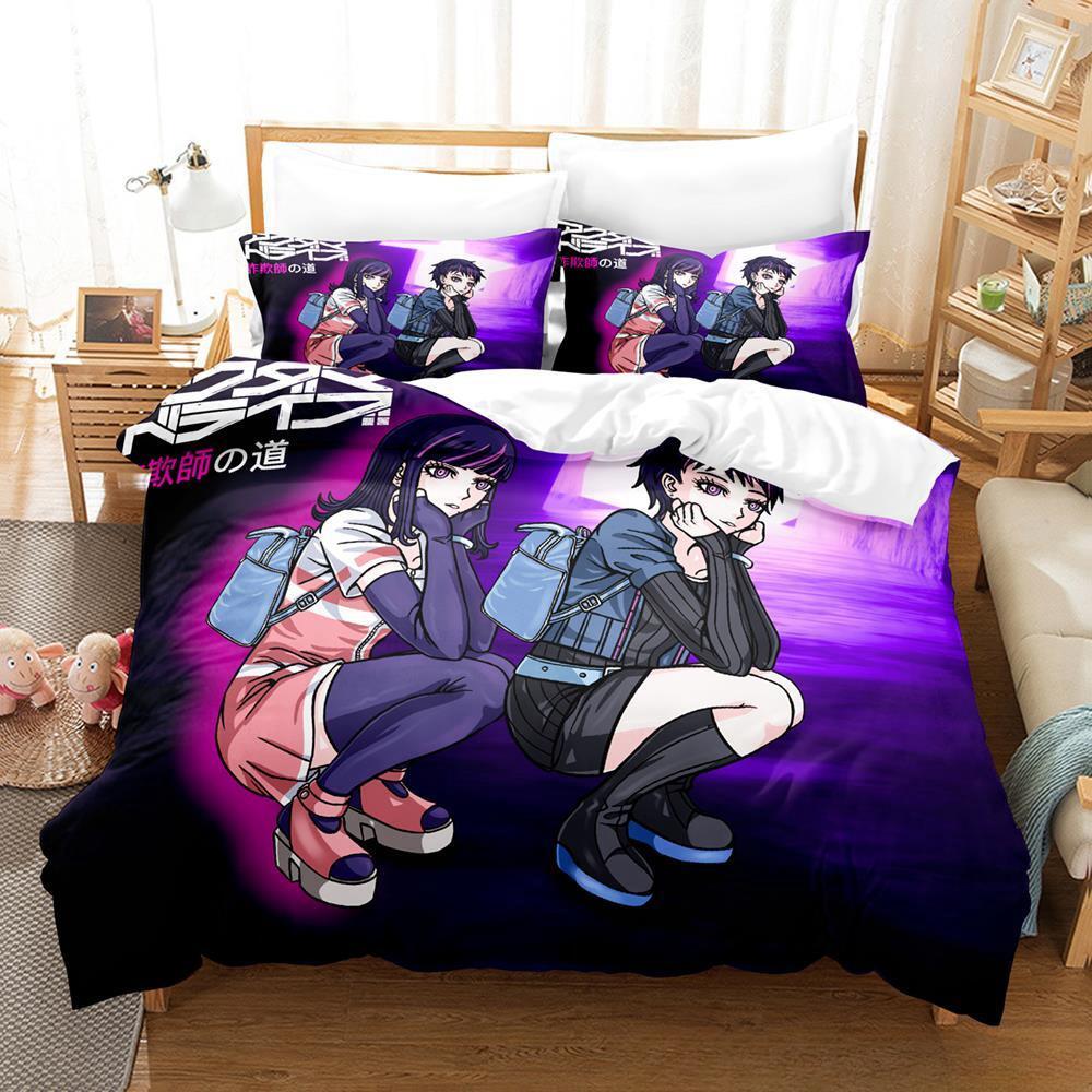 New Akudama Drive Bedding Set Single Twin Full Queen King Size Bed Set Adult Kid Bedroom Duvet cover Sets 3D Anime Bed Sheet Set