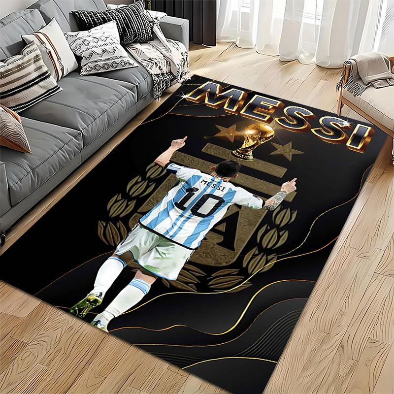 Messi Football Champion Carpet suitable as a non-slip mat for the living room or bedroom sofa