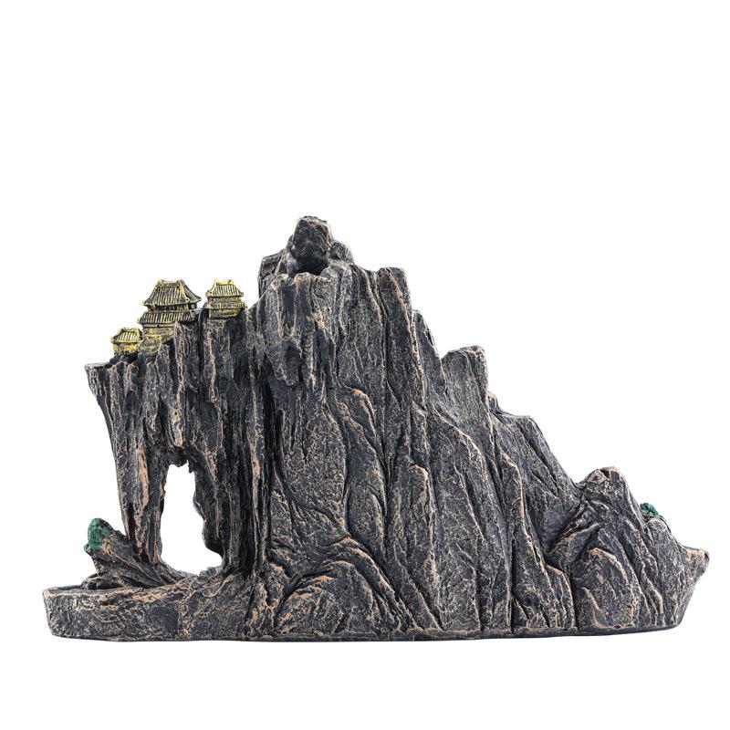 Große Möbelornamente, Rückfluss-Räuchergefäß, Räucherstäbchenhalter aus Harz, buddhistisches Zubehör für die Inneneinrichtung, großes Weihnachtsgeschenk