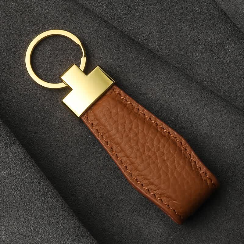DGALEN Premium Genuine Leather Car Keychain