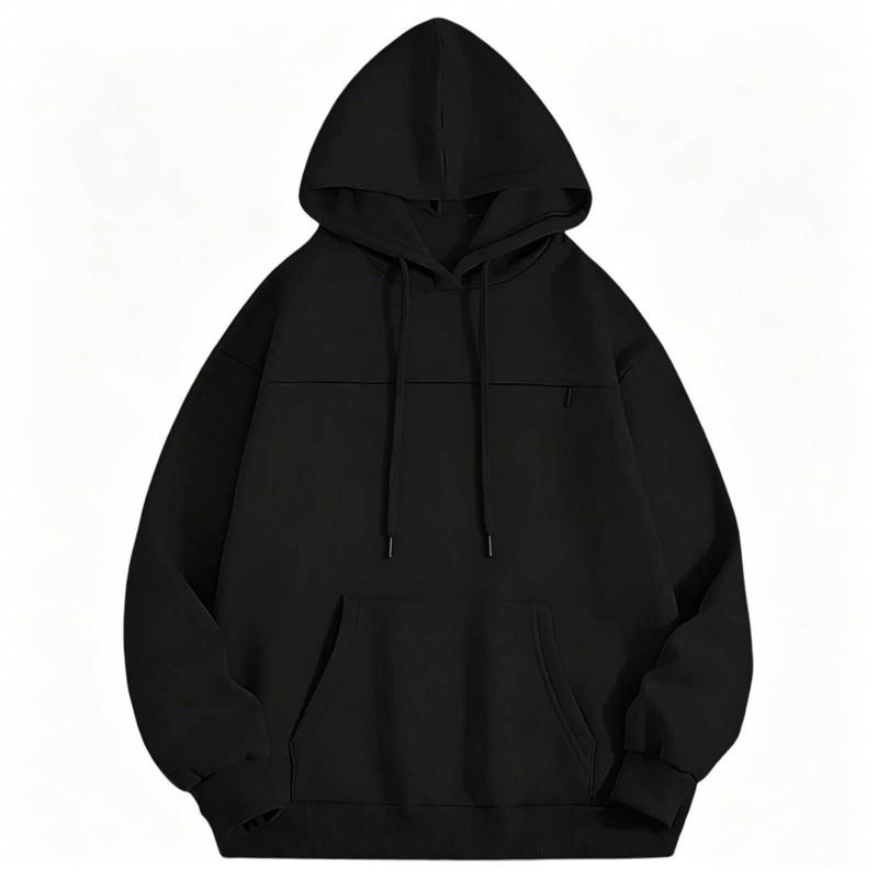 Pet Cat Pocket Hoodie Fleece Lined Casual Winter Sweatshirt Coat Loose Fit Long Sleeve Youth Women