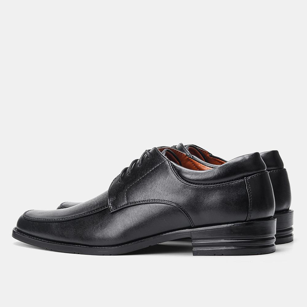 Fashion 2025 Summer Autumn Men's Business Casual Leather Shoes Man Formal Wear Square Toe Shoes Men Lace-Up Leather Shoes Comfort