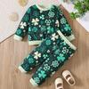 Boys' St. Patrick's Day Green Clover & Hat Two-Piece Set
