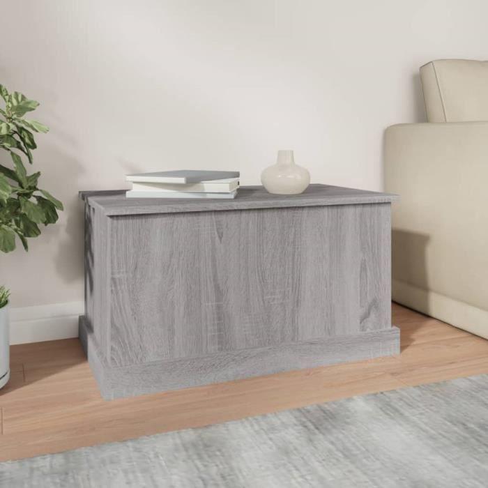 VidaXL Boîte de rangement sonoma gris 70x40x38 cm bois d'ingénierie 816510