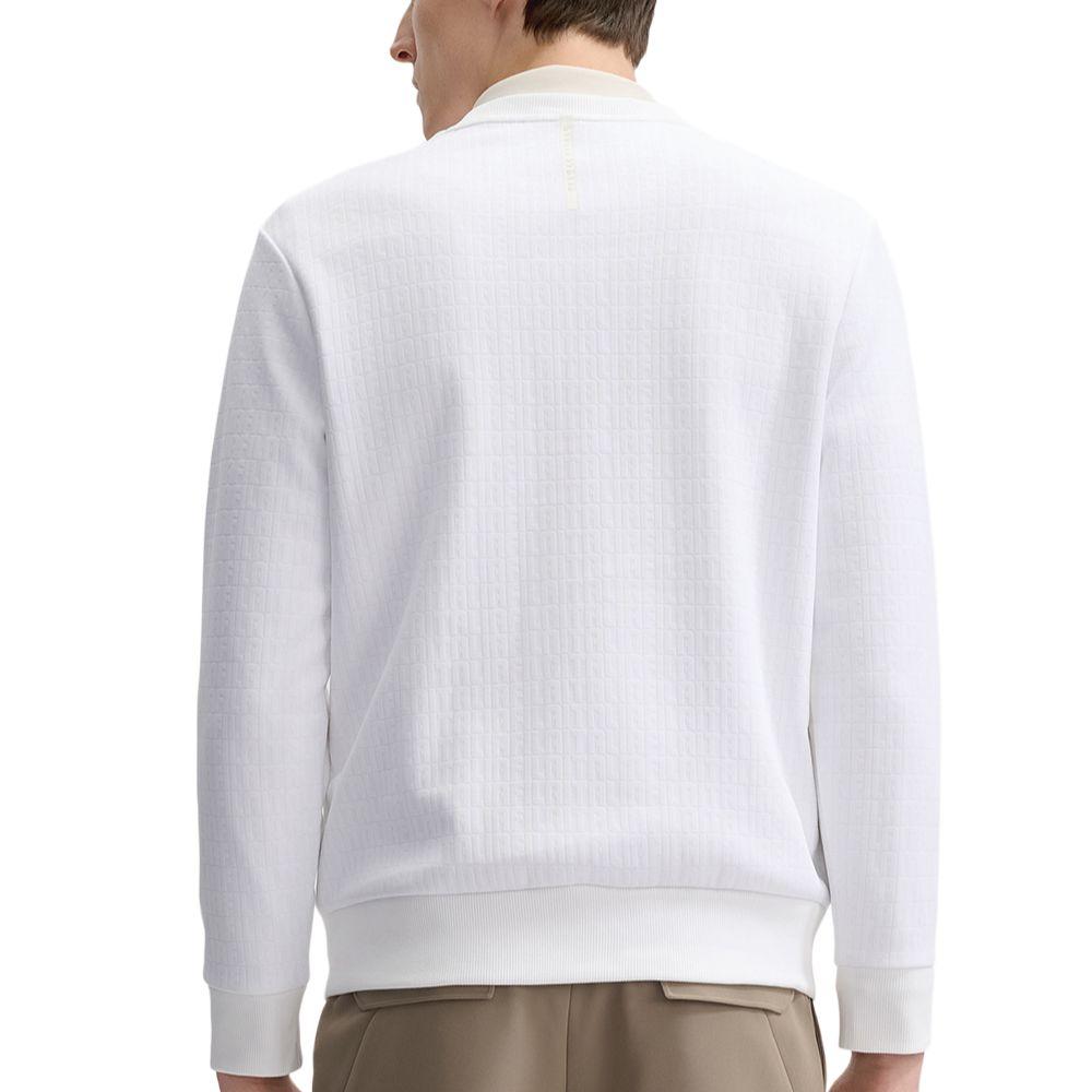 Fila Blue Series Comfortable Soft Warm Fashion Long Sleeve Sweatshirt Men Sweatshirt White F11M512212F-WT