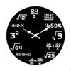 Math Equations Wall Clock Creative 30cm Simple Mathematics Black Board Silent for Living Room