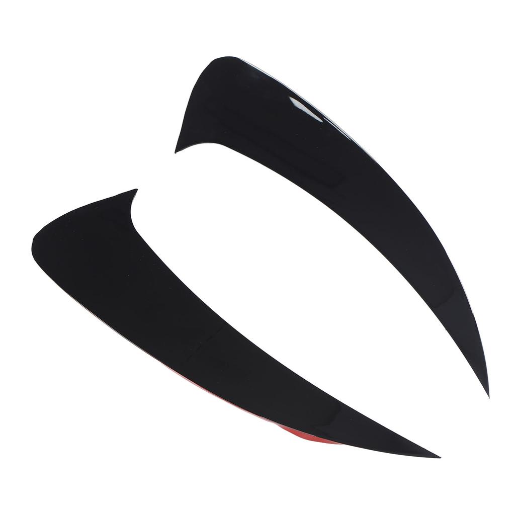 2 Pcs Rear Bumper Spoiler Air Vent Cover Glossy Black Lower Air Vent Cover Trim Frame Replacement