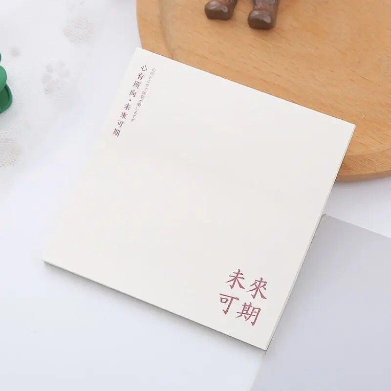 1 Pcs Stationery School Supplies Sticky Notes Memo Pad Office Sticker Self-Adhesive Notepad