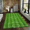Soccer Field Pattern Carpet for Bedroom or Living Room Decor Rug Suitable for use as an anti-slip for living room bedroom sofas