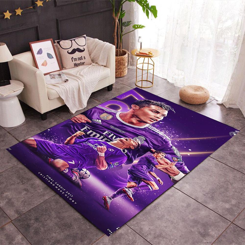 Football Player Action Area Rug Perfect for Decorate room Dining Room Balcony Bedrooms Antislip Carpet Office home decor Best for Christmas