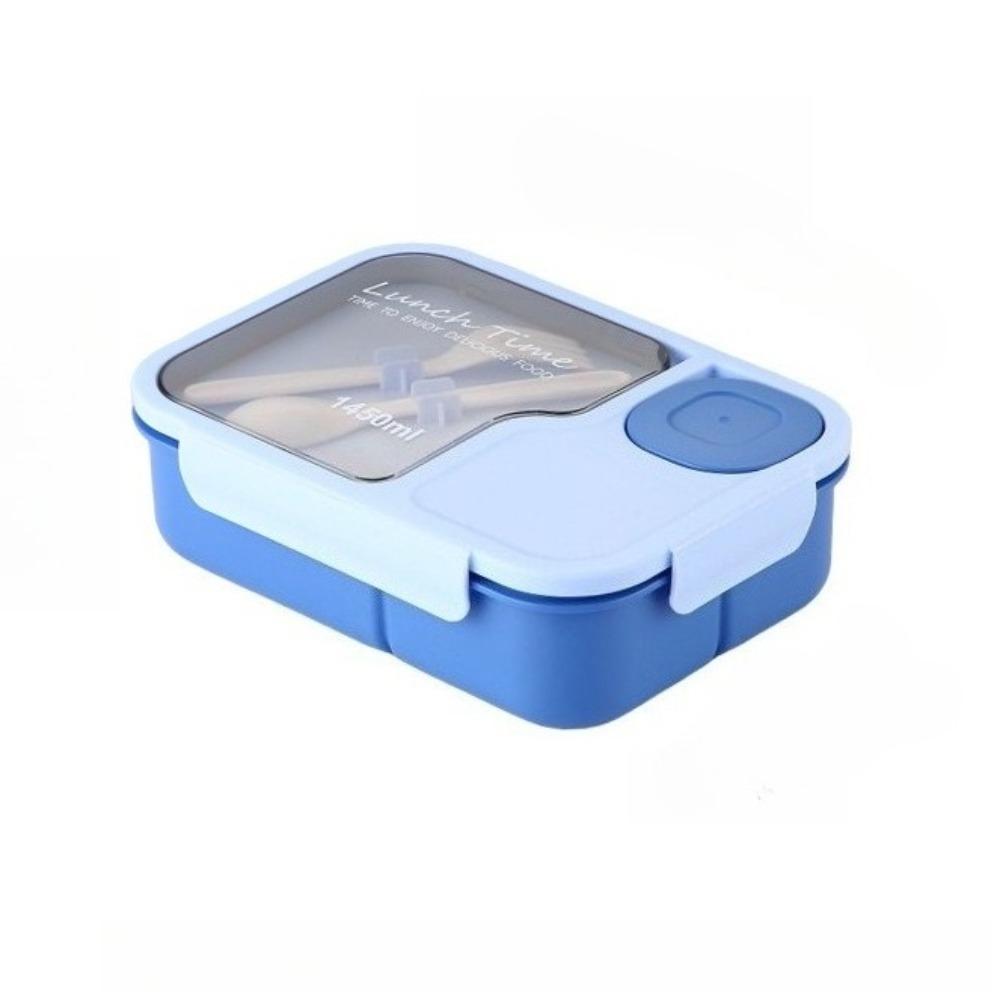 Lunch Box with Compartments and Tableware Leak Proof Food Storage Box for Office Workers Picnic Lunch Box Microwave Oven Heating