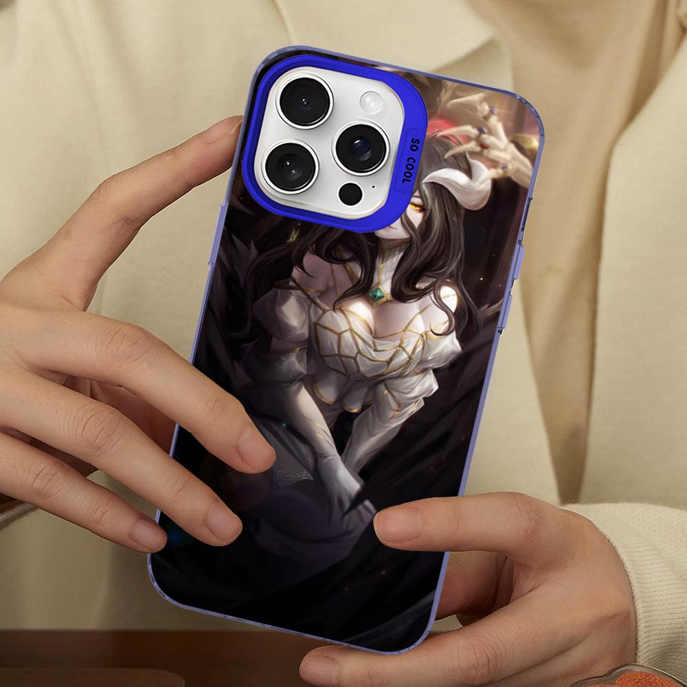 Anime Overlord Albedo Phone Case For IPhone 16 15 14 13 12 11 Pro Max X XR XSMAX 8 7 Plus Matte Shockproof Back Cover